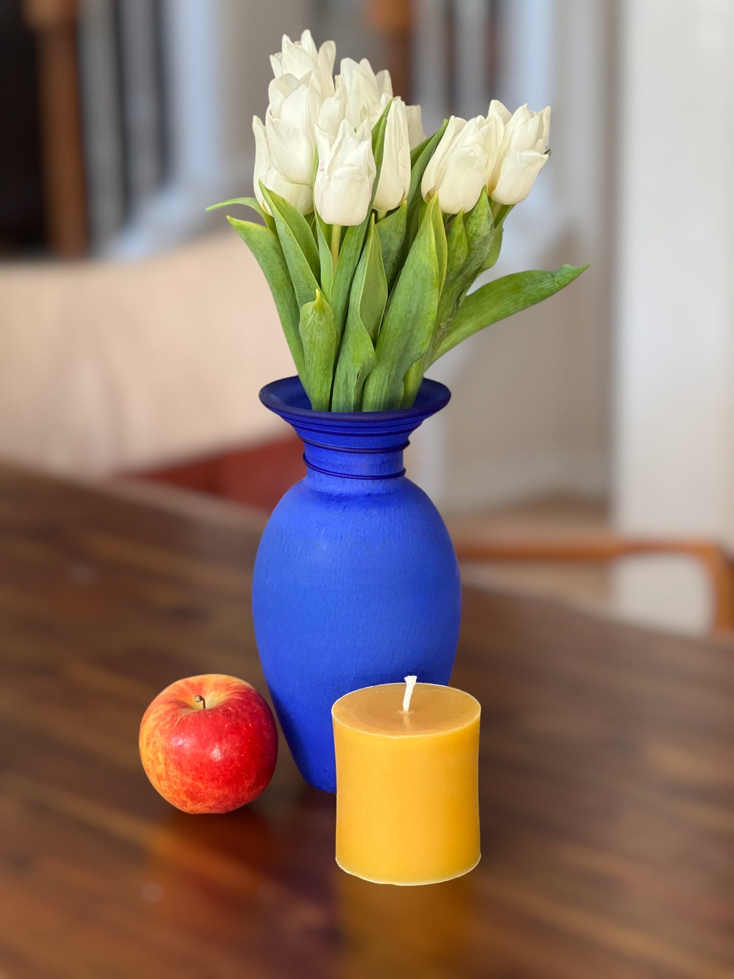 3 x 3 in, 55+ Hour Burn Time, Pure Beeswax Pillar Candle
