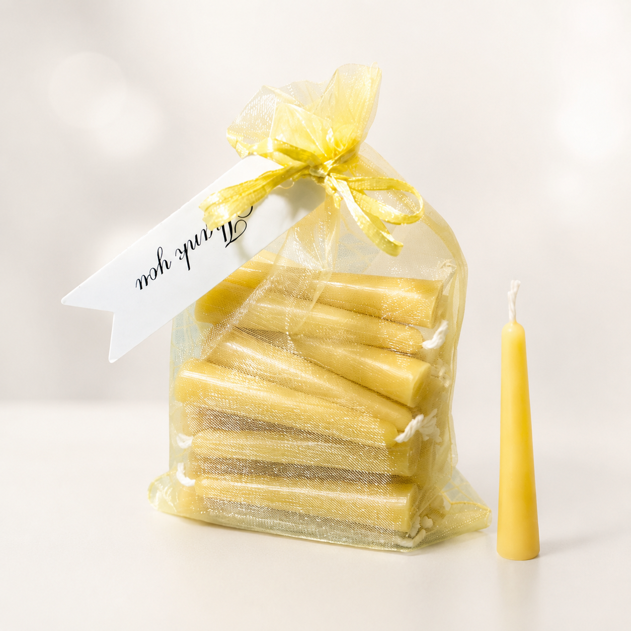 Prayer Candle Set β 31 Pure Beeswax Mini Tapers for Daily Reflection & Devotion β Gift-Ready