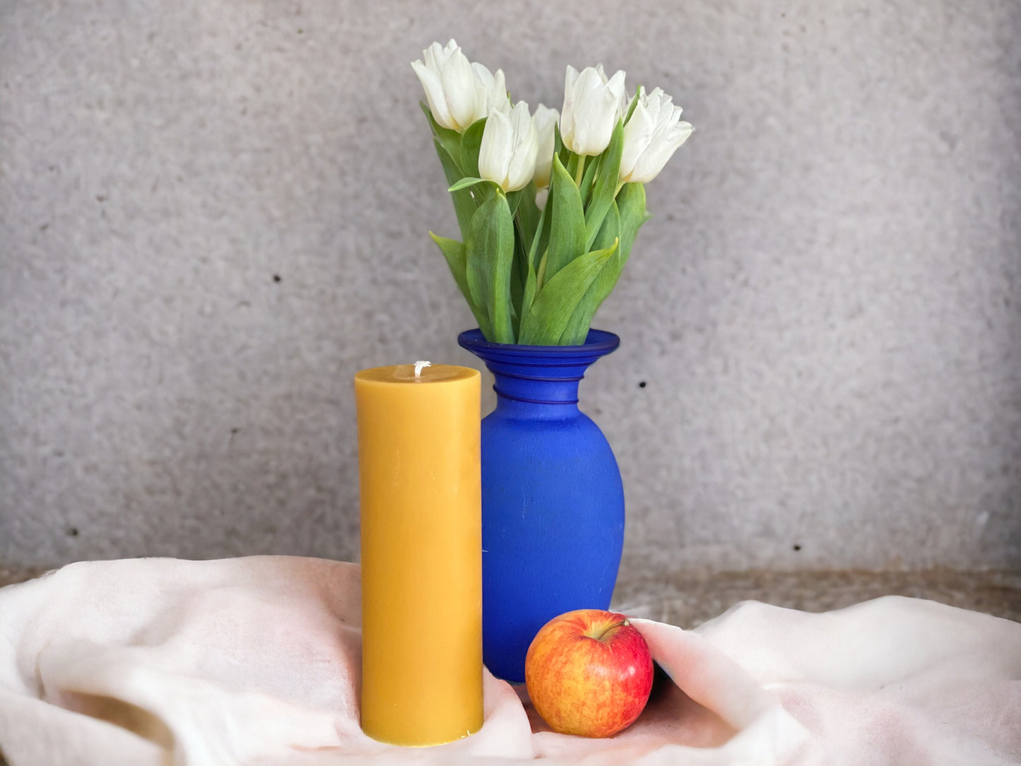 8.75 x 3 in, 100+ Hour Burn Time, XL Pure Beeswax Pillar Candle