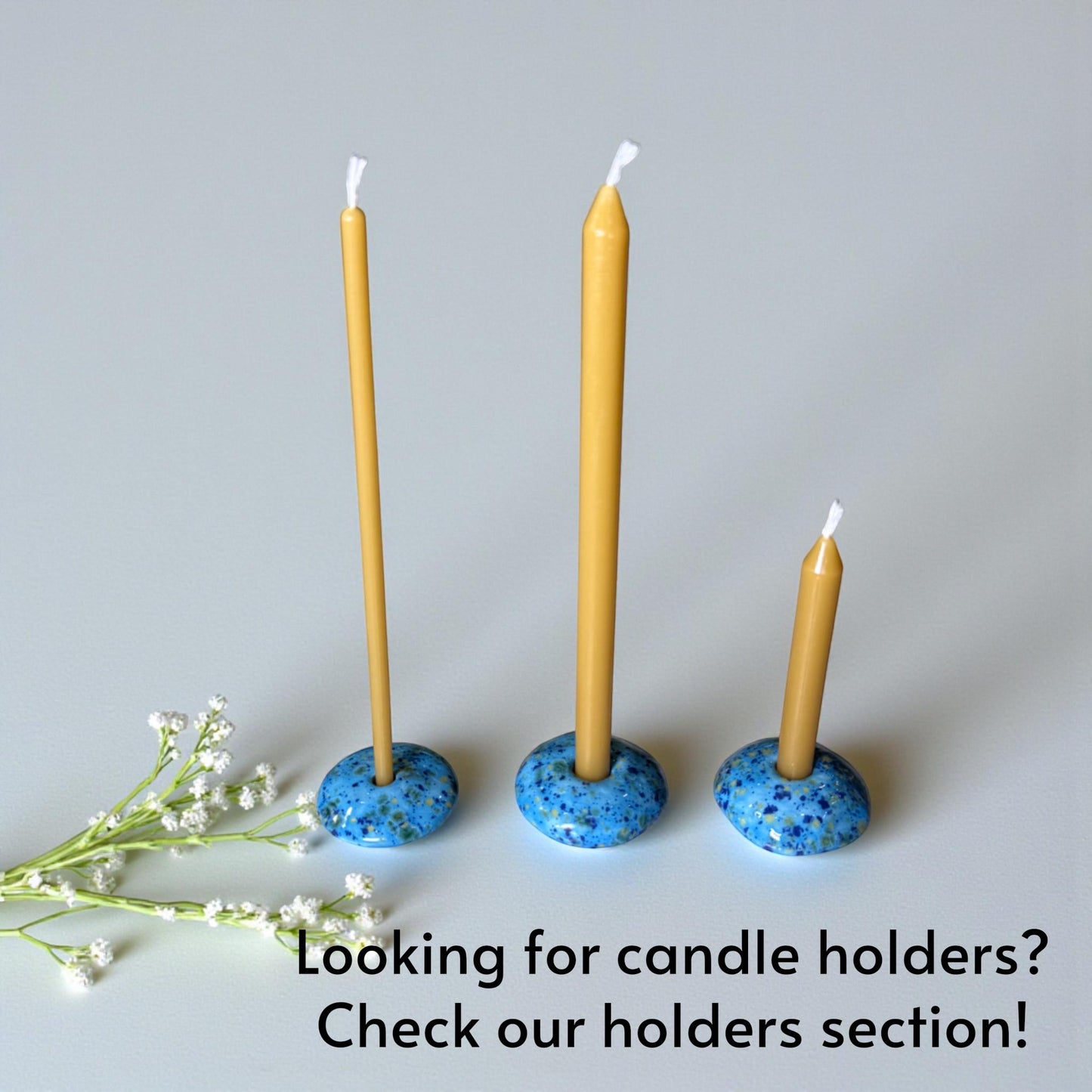 100% Beeswax Orthodox  Candles – Set of 25 – 3 Sizes Available – Handcrafted from Pure Texas Beeswax