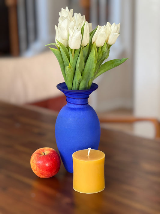3 x 3 in, 55+ Hour Burn Time, Pure Beeswax Pillar Candle
