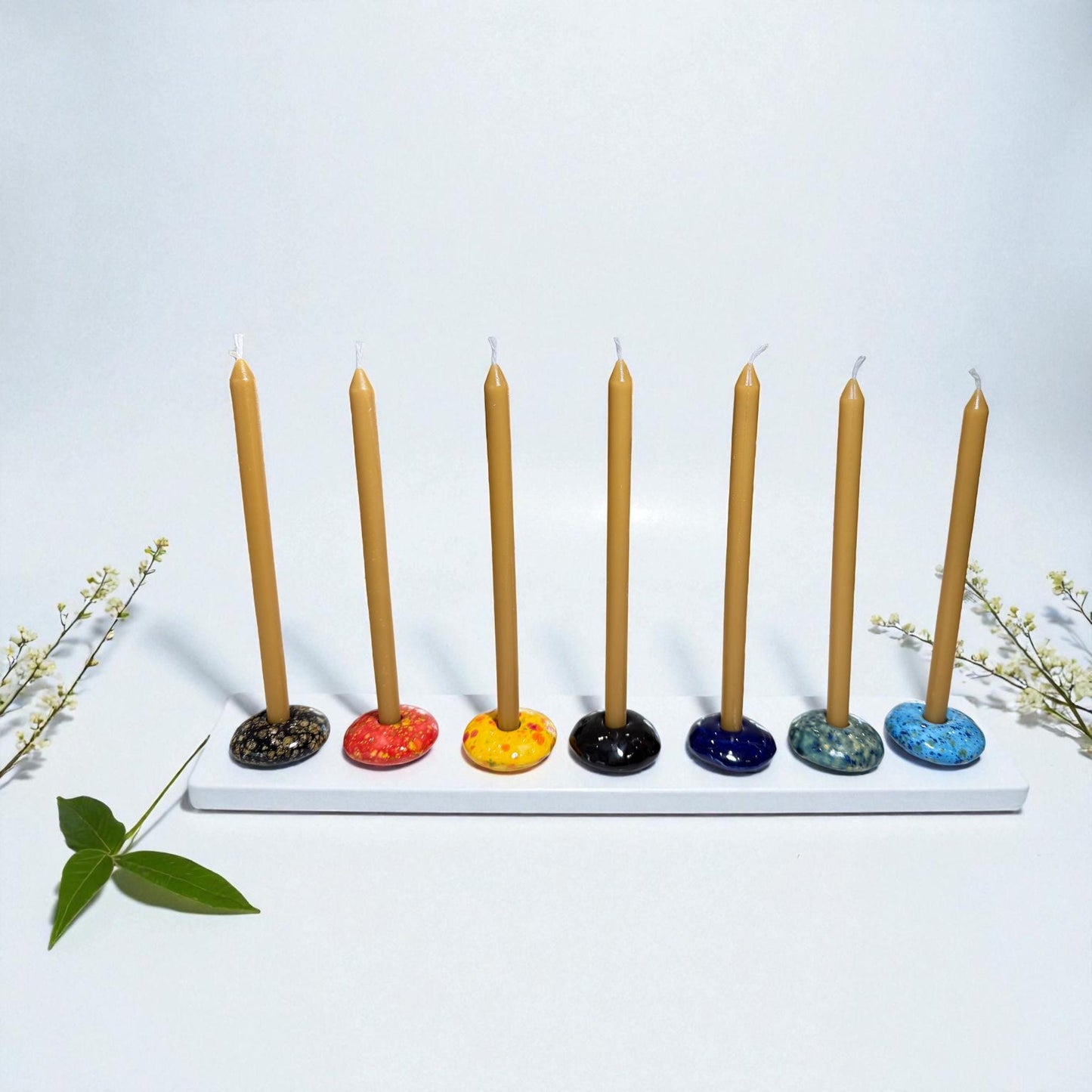 100% Beeswax Orthodox  Candles – Set of 25 – 3 Sizes Available – Handcrafted from Pure Texas Beeswax