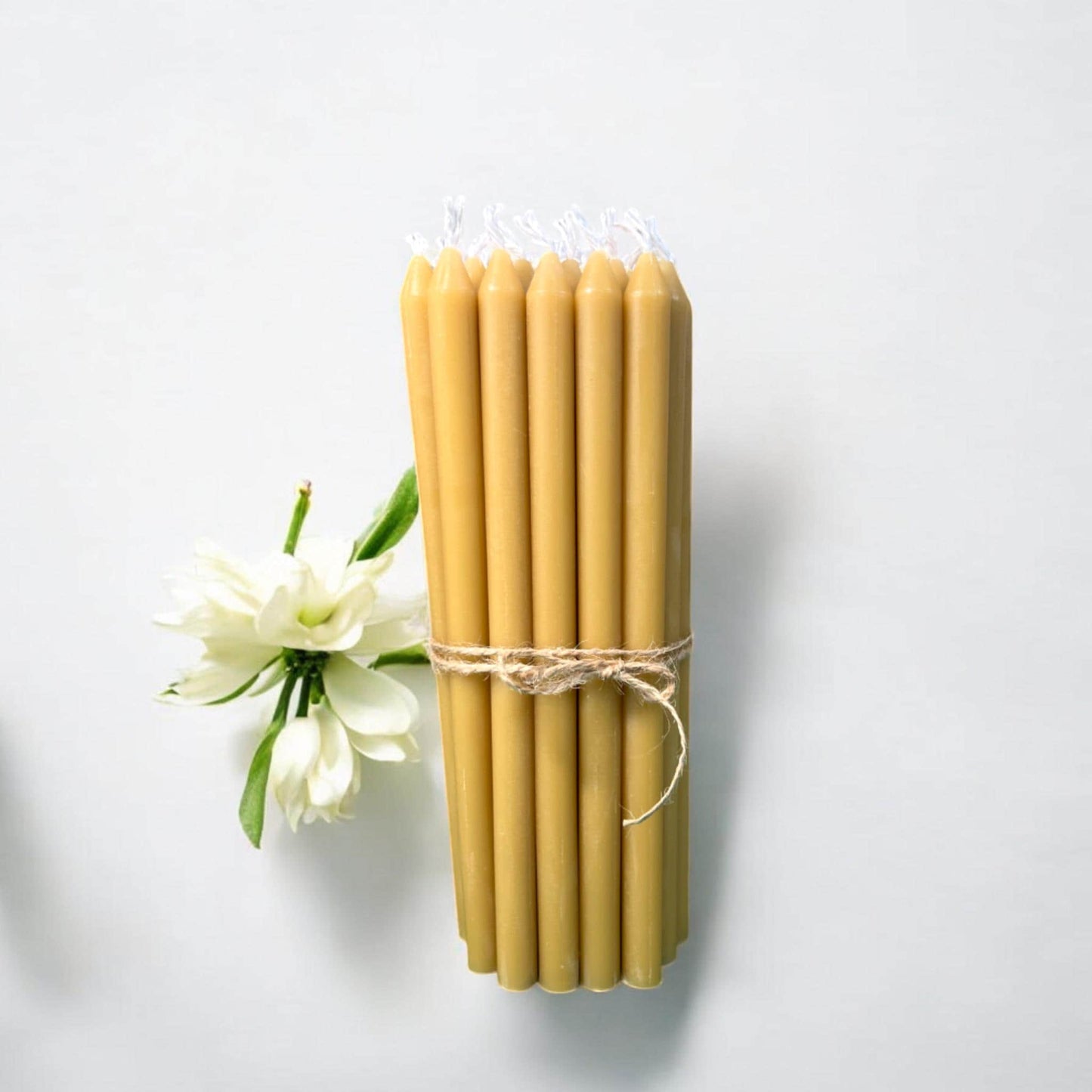 100% Beeswax Orthodox  Candles – Set of 25 – 3 Sizes Available – Handcrafted from Pure Texas Beeswax
